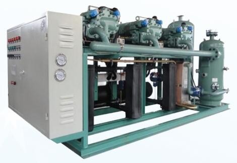 半封閉低溫螺桿冷凝機組